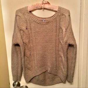 Charlotte Russe Knit High-Low Sweater